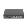 SWITCH LANBERG 6 PTOS 100MB 4xPOE 2x FAST ETHER 60W RACK 10 19