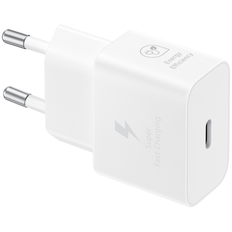 CARGADOR SAMSUNG USB C 25W GAN BLANCO SIN CABLE EP T2510NWEGWW