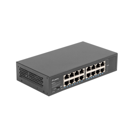 SWITCH LANBERG 16 PUERTOS GIGABIT ETHERNET RACK 10 19