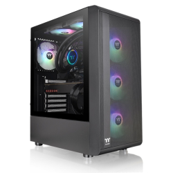 CAJA THERMALTAKE S200 TG ATX 2XUSB 30 ARGB SIN FUENTE NEGRO