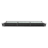 PATCH PANEL LANBERG 48 PUERTOS 1U 19 CAT6 NEGRO