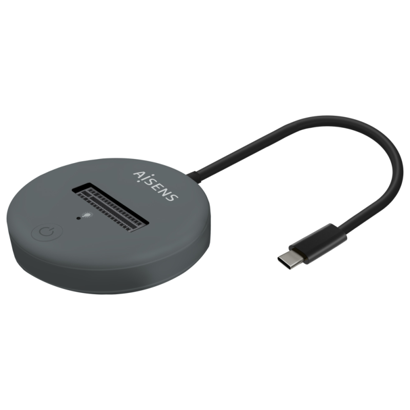 USB C DOCK AISENS M2 NGFF ASUC M2D014 GR SATA NVME A USB31 GEN2 GRIS
