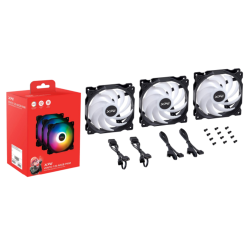 VENTILADOR CAJA XPG VENTO 120MM NEGRO RGB X3