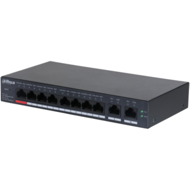 SWITCH CLOUD DAHUA DH CS4010 8ET 110 SWITCH WITH 8 PORT POE