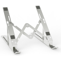 SOPORTE PORTATIL AISENS SOBREMESA AJUSTABLE PLATA