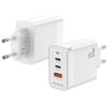 CARGADOR GAN AISENS 65W 2XUSB C PD30 QC40 1XUSB A QC30 BLANCO