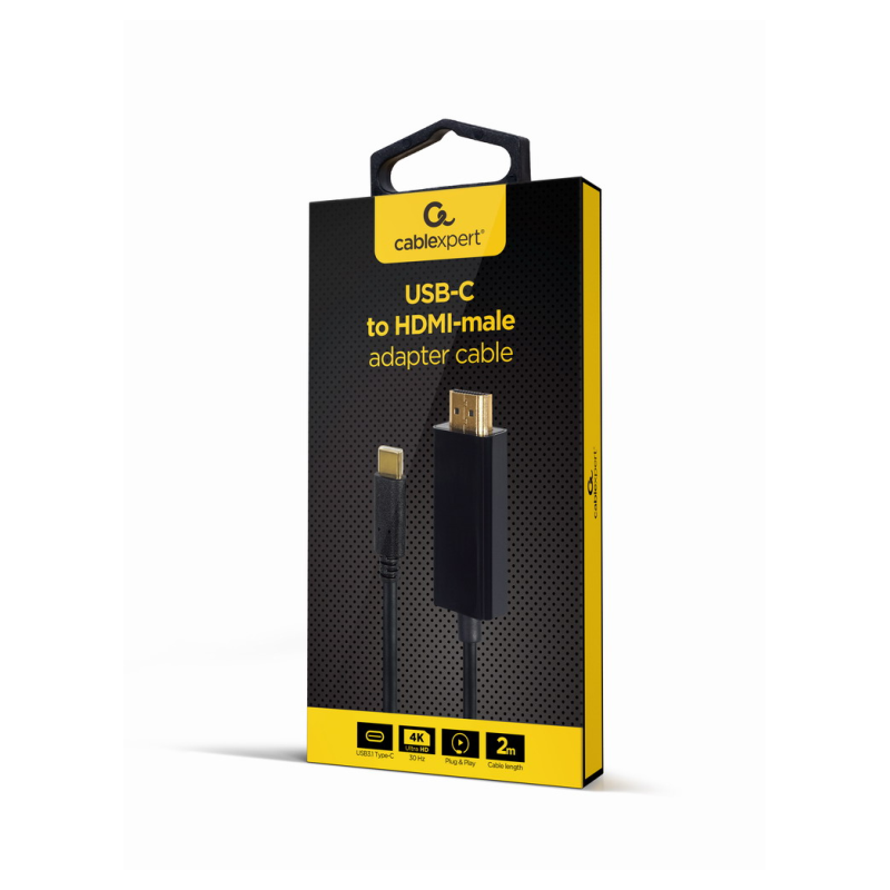 ADAPTADOR USB C MACHO A HDMI MACHO 4K 30HZ 2 M NEGRO