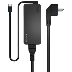 CARGADOR AISENS 65W PD30 1XUSB C 18M NEGRO