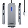 HUB AISENS USB C DOCK 8 EN 1 USB C 1xHDMI 1xRJ45 3xUSB 1xPD 1xSD 1xMICR SD 15CM