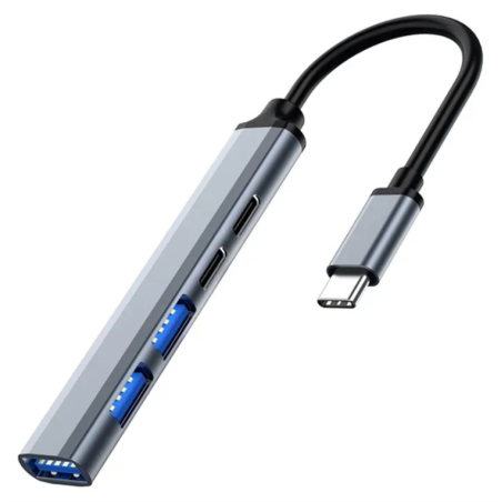 HUB EWENT USB 32 GEN TIPO C GRIS