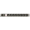 UNI DISTRIBUCION ENERGIA PDU GEMBIRD 8 SCHUKO 1U 10A ENCHU C14 CABLE DE 3 M