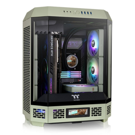 CAJA THERMALTAKE THE TOWER T600 ATX 2XUSB 30 SIN FUENTE VERDE MATCHA