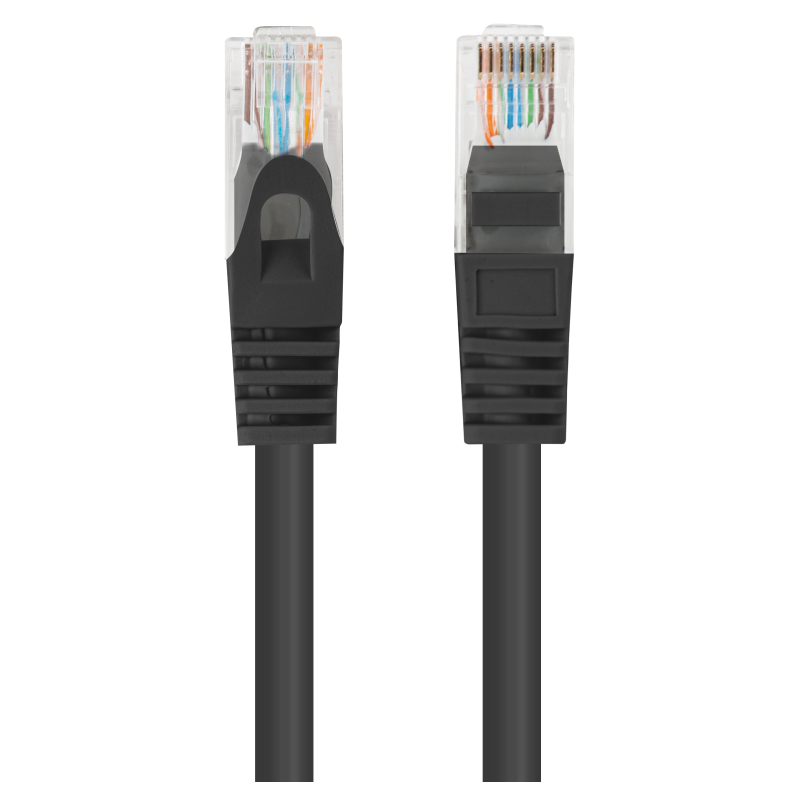 CABLE RED LANBERG LATIGUILLO CAT6 UTP 75M NEGRO FLUKE PASSED