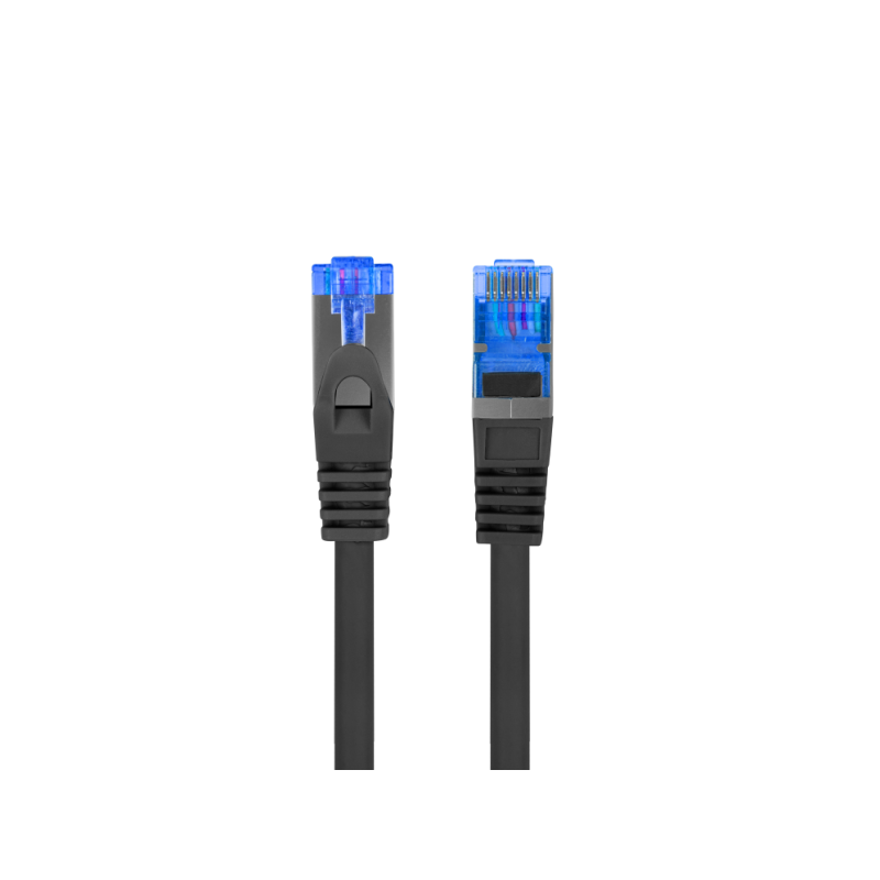 CABLE RED LANBERG LATIGUILLO CAT6A S FTP LSZH CCA 025M NEGRO FLUKE PASSED