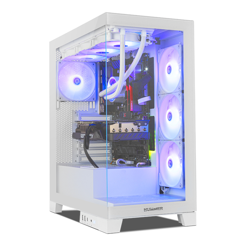 CAJA NOX HUMMER GLOCK SEMITORRE ATX FRAMELESS BLANCO