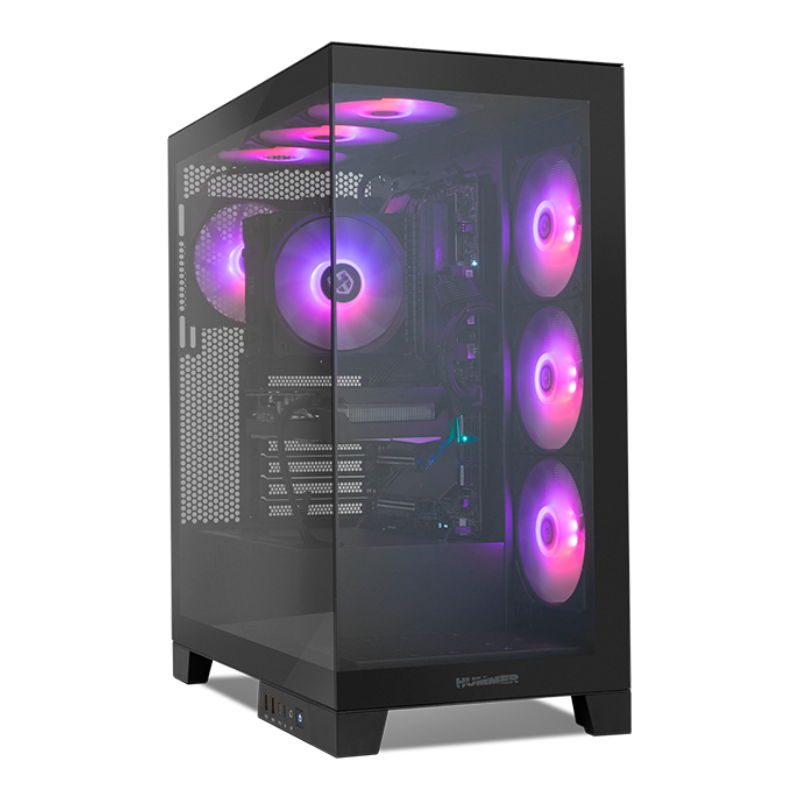 CAJA NOX HUMMER GLOCK SEMITORRE ATX FRAMELESS NEGRO