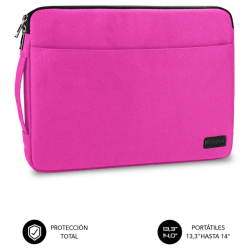 FUNDA PORTATIL SUBBLIM URBAN LAPTOP SLEEVE 133 14 PINK