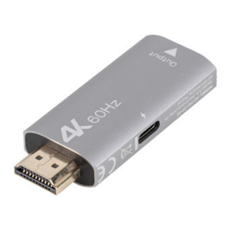 ADAPTADOR LANBERG 4K HDMI MACHO DISPLAYPORT HEMBRA