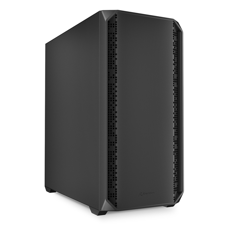 CAJA GAMING SHARKOON AK2 ATX NEGRO 2XVENT 120MM 1XUSBC SN FUENTE
