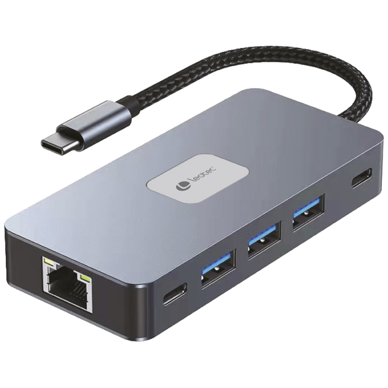 LEOTEC DOCKING STATION 10 1 1USB C PD100 3USB30 1USB C 2HDMI GGL LEC TJSD MCSD