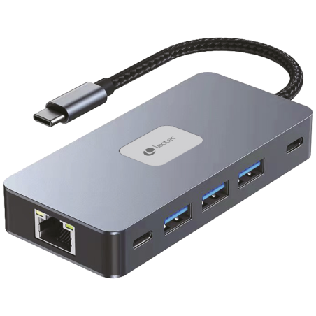 LEOTEC DOCKING STATION 10 1 1USB C PD100 3USB30 1USB C 2HDMI GGL LEC TJSD MCSD