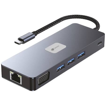 LEOTEC DOCKING STATION 11 1 PLUS 1USB C PD100 3USB32 HDMI VGA GGL LECTJSD MCSD