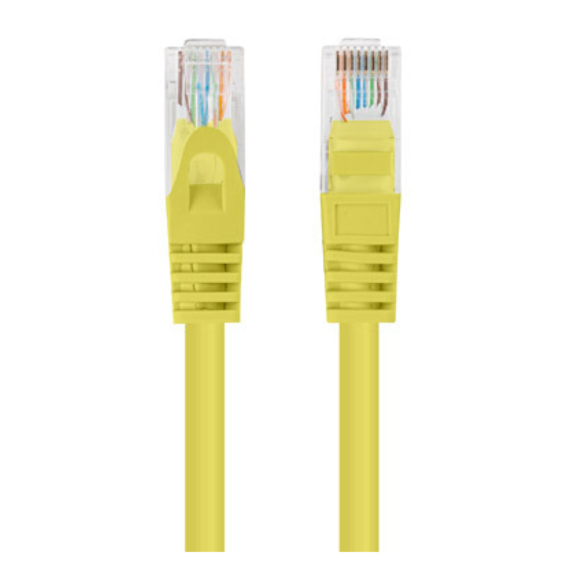 CABLE RED LANBERG LATIGUILLO CAT6 UTP 75M AMARILLO FLUKE PASSED