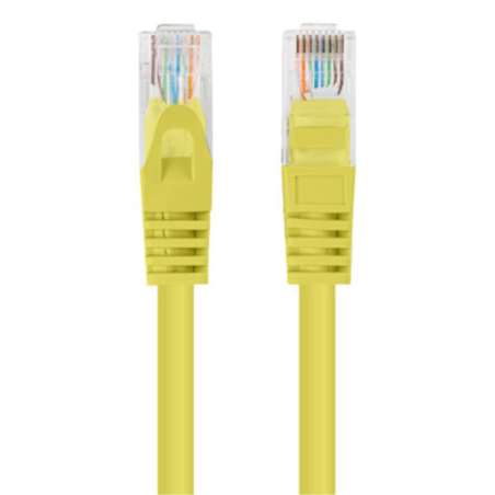 CABLE RED LANBERG LATIGUILLO CAT6 UTP 75M AMARILLO FLUKE PASSED