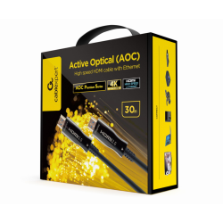 CABLE HDMI GEMBIRD DE ALTA VELOCIDAD CON OPTICA ACTIVA AOC CON ETHERNET 30 M