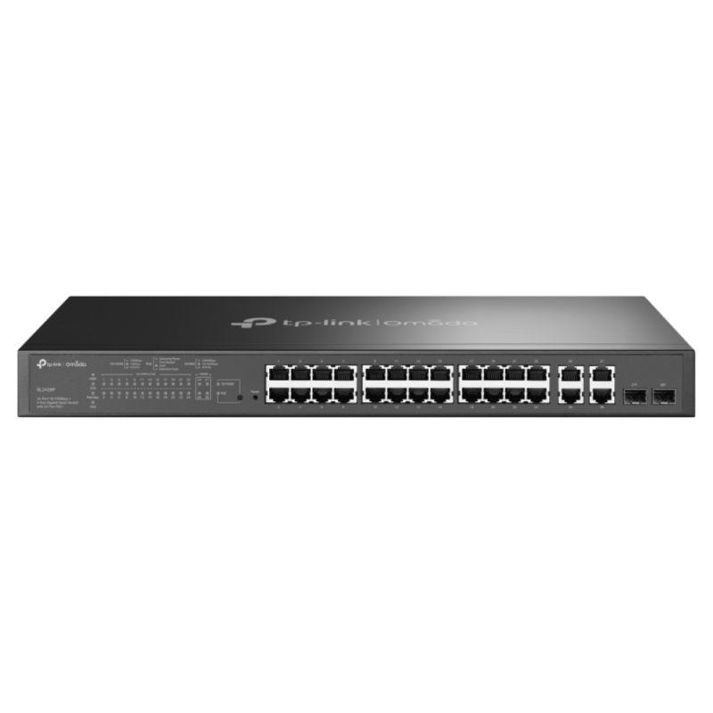 SWITCH TP LINK OMADA TL SL2428P L2 24xFAST POE 2xSFP 2x1G 250W