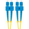 CABLE FIBRA OPTICA LANBERG 5M MONO SC UPC SC UPC DUPLEX LSZH G657A1 30MM YELLOW