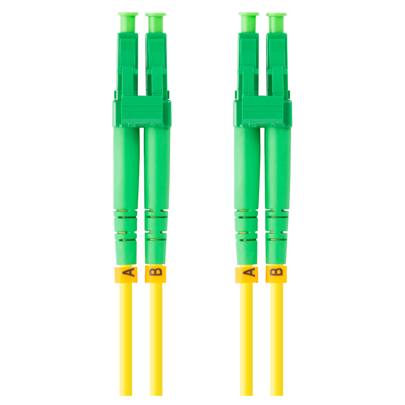 CABLE DE FIBRAOPTICA LANBERG 1M MONO LC APC LC APC DUPLEX G657A1 LSZH AMARILL
