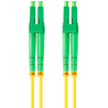 CABLE DE FIBRAOPTICA LANBERG 1M MONO LC APC LC APC DUPLEX G657A1 LSZH AMARILL