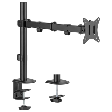 SOPORTE MONITOR AISENS MESA GIRATORIO E INCLINABLE MONITOR TV 9KG 17 32 NEGRO