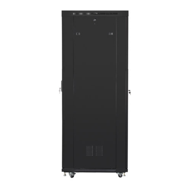 ARMARIO LANBERG RACK 19 27U 800X1000 FLAT PACK NEGRO PUERTA DE CRISTAL CON LCD