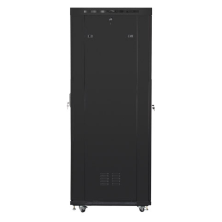 ARMARIO LANBERG RACK 19 27U 800X1000 FLAT PACK NEGRO PUERTA DE CRISTAL CON LCD