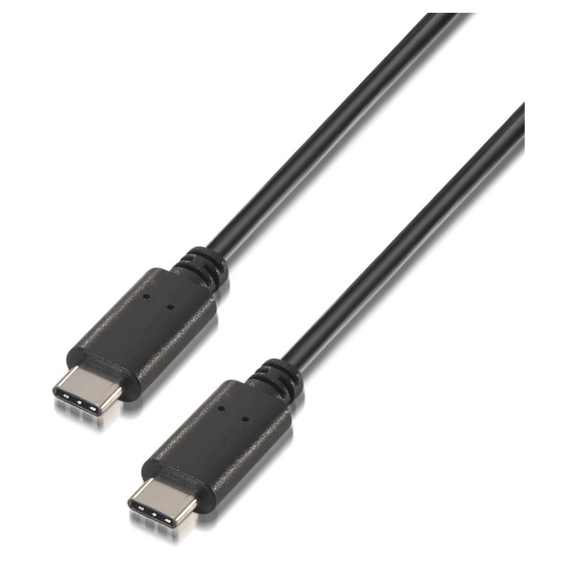 CABLE AISENS USB 20 3A TIPO USB C M USB C M NEGRO 10M