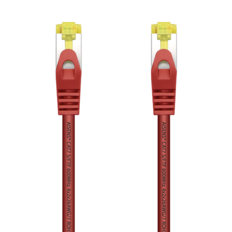 CABLE RED AISENS LATIGUILLO RJ45 LSZH CAT7 SFTP PIMF 10M ROJO