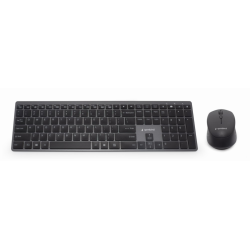 KIT INALAMBRICO TECLADO RATON RETROILUMINADO PRO BUSINESS SLIM DISENO PT NEGRO