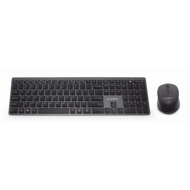 KIT INALAMBRICO TECLADO RATON RETROILUMINADO PRO BUSINESS SLIM DISENO PT NEGRO