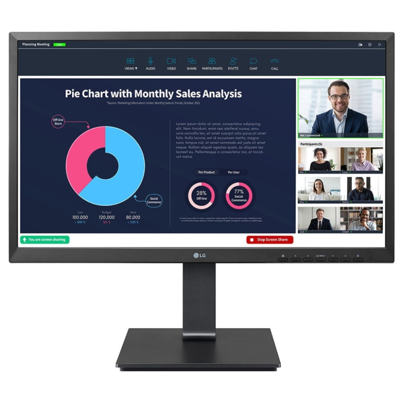 MONITOR LG 24BP75CP B 238FHD LED VESA HDMI DP USB A