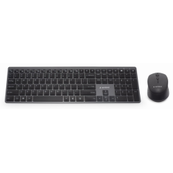 KIT INALAMBRICO TECLADO RATON RETROILUMINADO PRO BUSINESS SLIM DISENO ES NEGRO