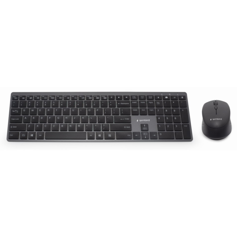KIT INALAMBRICO TECLADO RATON RETROILUMINADO PRO BUSINESS SLIM DISENO ES NEGRO