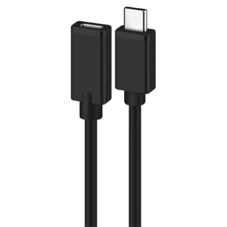 CABLE ALARGADOR USB 20 EWENT USB C MACHO USB C HEMBRA 18m NEGRO