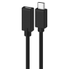CABLE ALARGADOR USB 20 EWENT USB C MACHO USB C HEMBRA 18m NEGRO