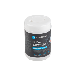 TOALLITAS LIMPIADORAS NATEC RACOON 10X10 CM PACK 100 UDS