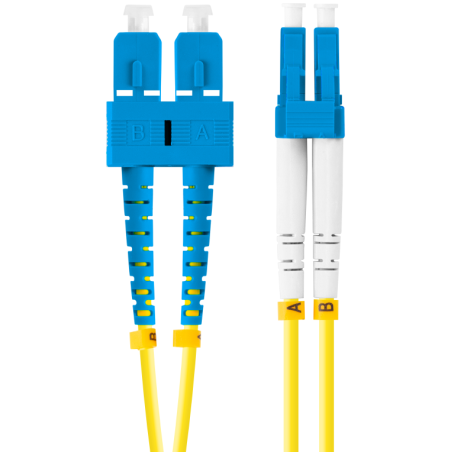 CABLE DE FIBRAOPTICA LANBERG 1M MONO SC UPC LC UPC DUPLEX G657A1 LSZH AMARILL