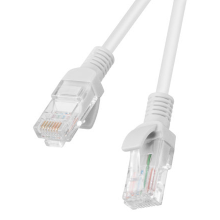 CABLE RED LANBERG LATIGUILLO CAT5E UTP 05M GRIS FLUKE PASSED PACK 10UD