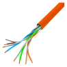 BOBINA CABLE RED LANBERG UTP RJ45 100 MB S SOLIDO CCA AWG24 305M NARANJA