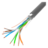 BOBINA CABLE RED LANBERG FTP RJ45 100 MB S SOLIDO CCA AWG24 305M GRIS